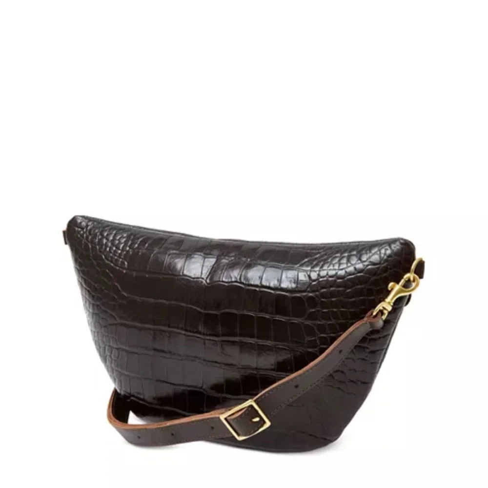 Clare V Brown Croc Grande Fanny - Picture 3 of 16